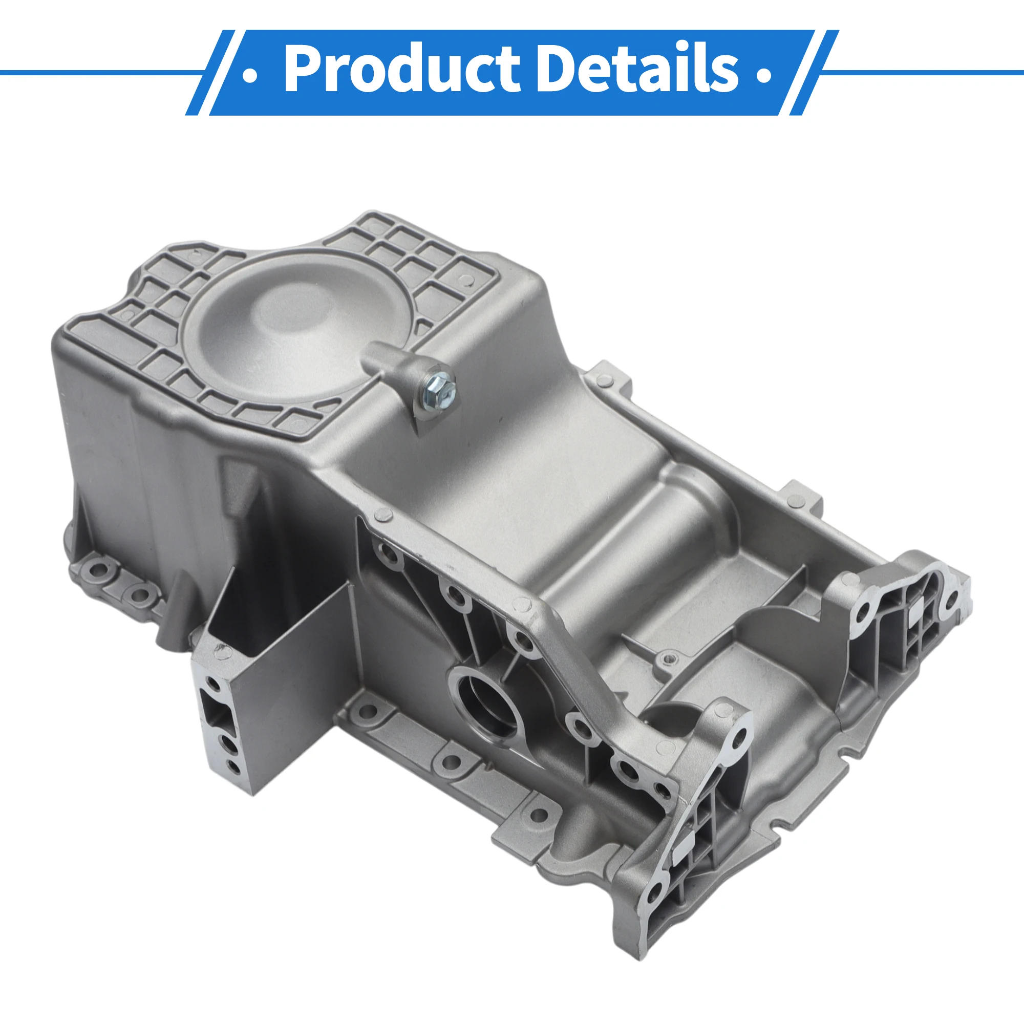 

UXCELL No.4792963AE Engine Oil Pan Oil Pan Sump Transmission Oil Pan for CHRYSLER 300 2008-2010 Aluminum Silver Tone