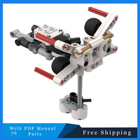 76 Parts Star Battle Series X-Wing Warplane Building Blocks Bricks Model For Children Creative DIY Assembly Toys Birthday Gifts