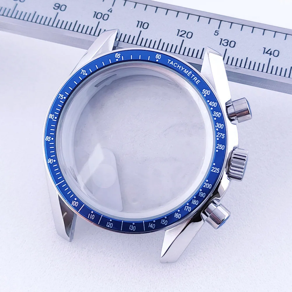 39,7mm Herrenuhren Metallgehäuse Passend für VK63 Uhrwerk Uhrengehäuse Zubehör Saphirglas Uhrenteile Passend für 20mm Armband Uhrenbox – Detail 8