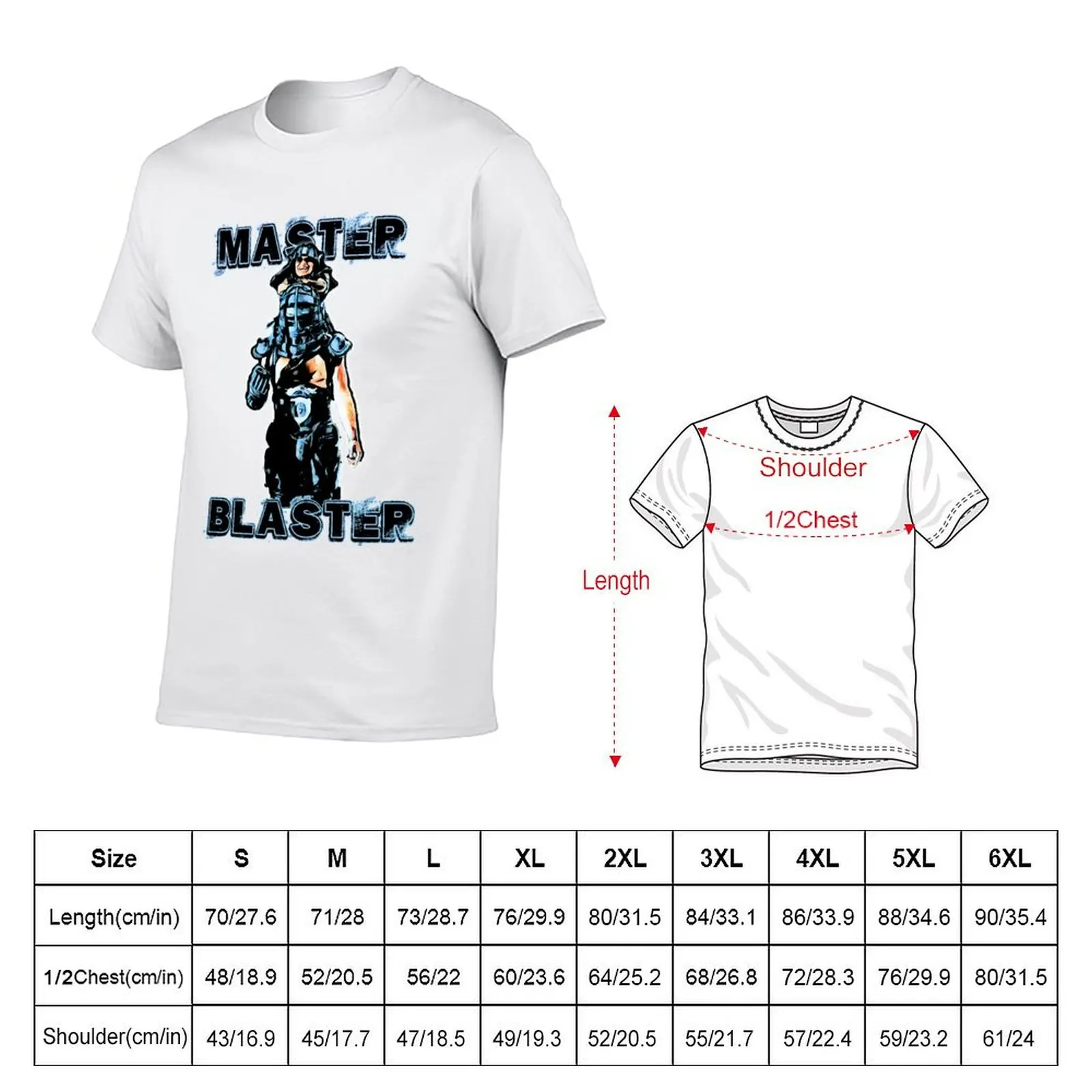 Master Blaster T-Shirt Street Fashion Casual Tee Shirt