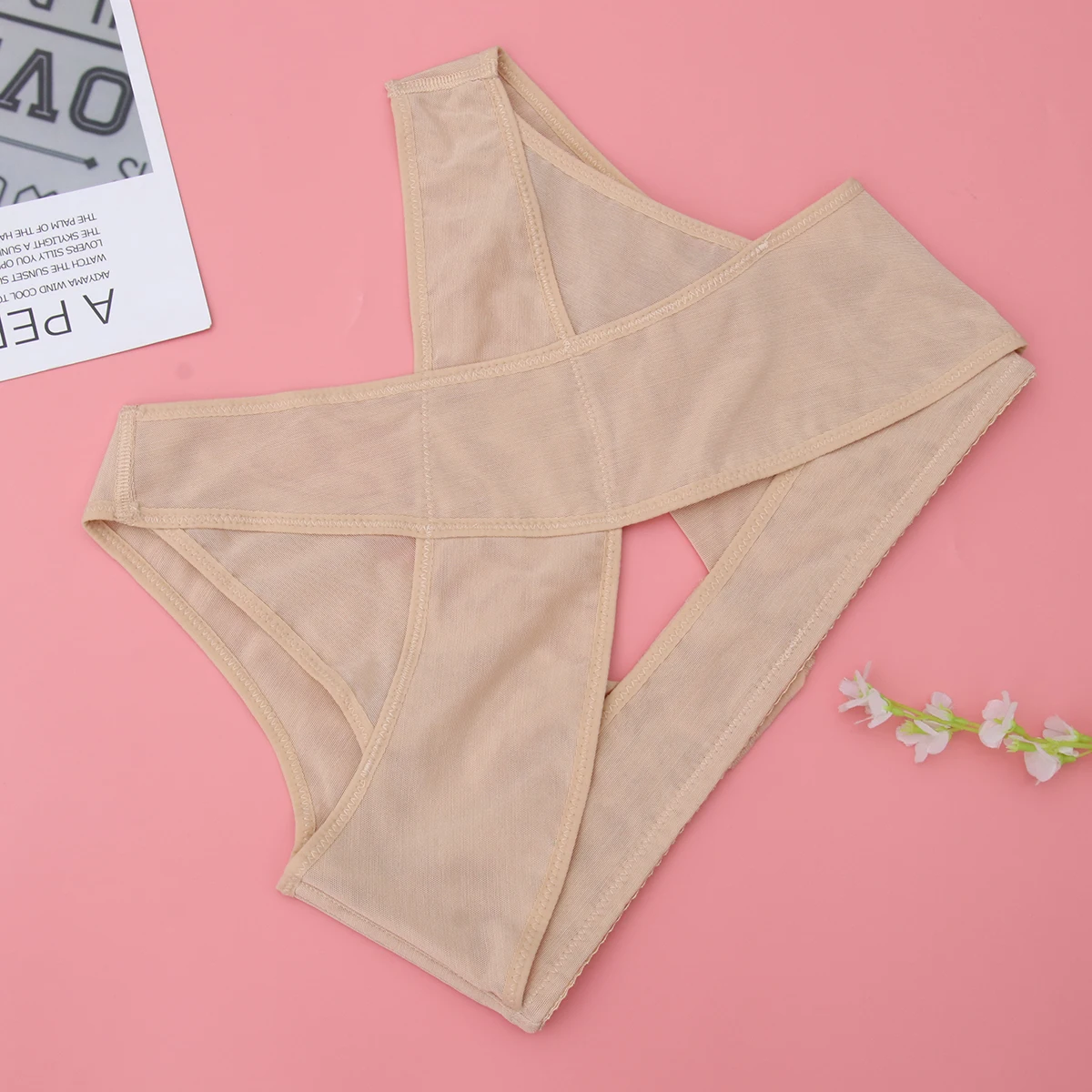 

Women Chest Support Belt Posture Correction Humpback Support Invisible Hump Belt Lightweight Polyamide Spandex for Lady