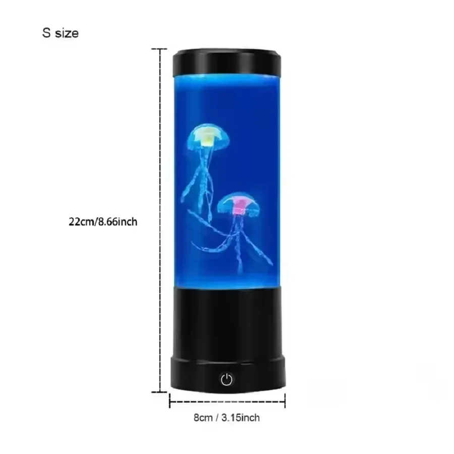7 Colors Changing LED Jellyfish Lamp USB Battery Operated Jellyfish Night Light Fantasy Aquarium Lamps Bedroom Home Decoration
