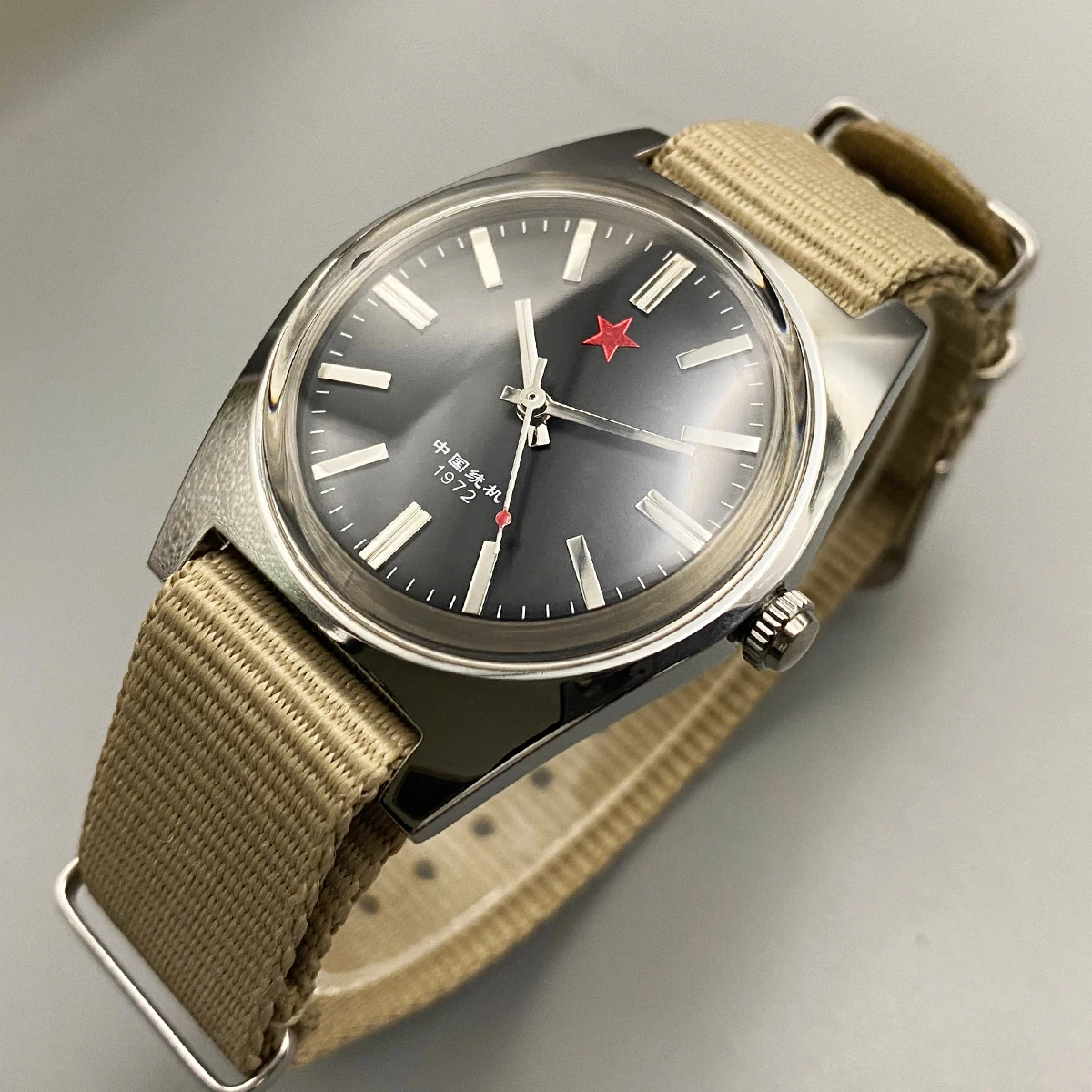 Mechanische Herrenuhr Shanghai 8120, manuelles mechanisches Uhrwerk, 36 mm, Retro-chinesische Uhr, geeignet für Herrengeschenke – Detail 10