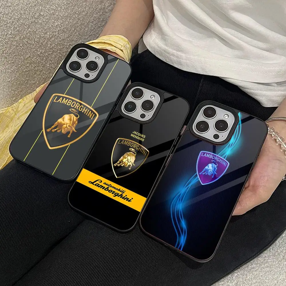 L-lamborghinis Handyhülle für iPhone 18 17 16 E 15 14 Air 13 12 11 Pro Max Mini Plus Fundas Schale PC+TPU Cover