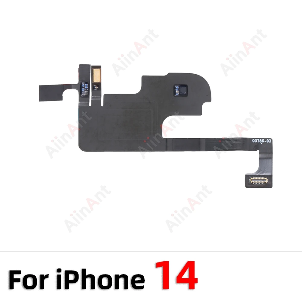 AiinAnt Phone Top Sound Ear Earpiece Speaker Proximity Light Sensor Flex Cable For iPhone 12 13 14 15 Pro Max Plus image 3