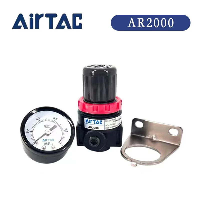 

Original Airtac Pneumatic AR2000 AR1500 Air Control Compressor Pressure Relief Regulator Treatment Units Valve Gauge Fitting