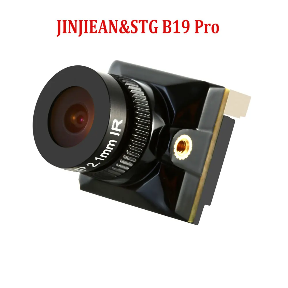 

JINJIEAN&STG B19 Pro Мини-камера ночного видения FPV - объектив 1500TVL 2,1 мм, 5-20 В постоянного тока для гоночного дрона RC FPV
