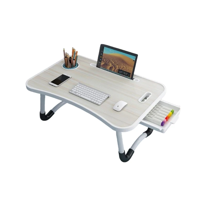Multi Functional Foldable Laptop Desk Ergonomic Bed Table with Strong Metal Frame Space Saving Solution for Home high quality