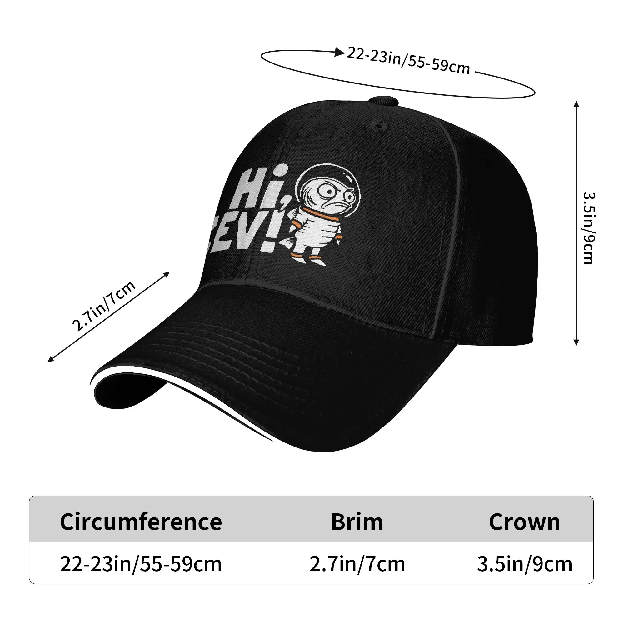Dungeon Crawler Carl Sun Baseball Cap Summer Couple Women Hi Zev! Hip Hop Hats High Quality Fashion Baseball Caps