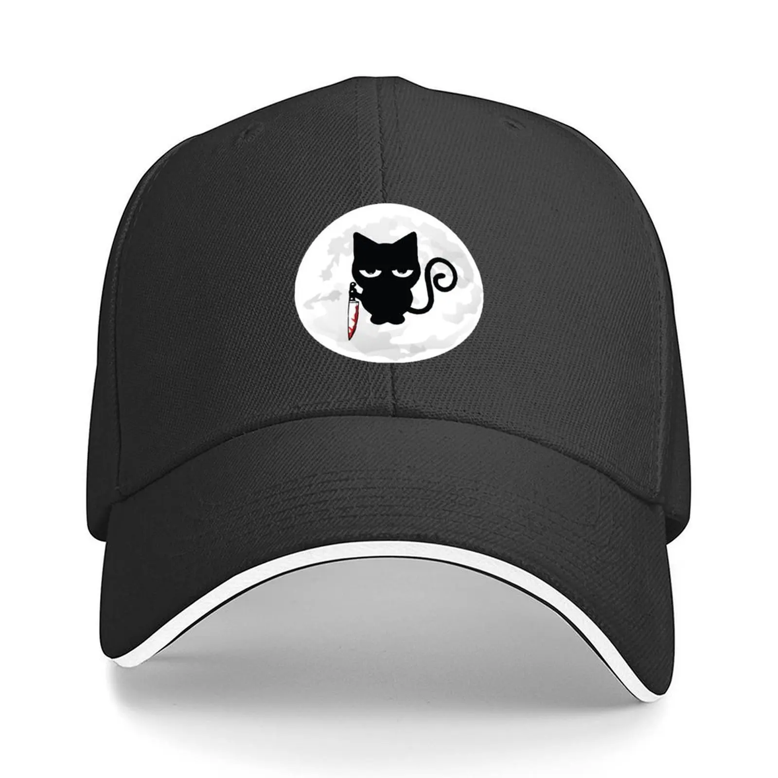 

HAPPY CATOWEEN, CUTE, FUNNY, T-SHIRT Baseball Cap tea Hat Winter hat New In Hat sun caps Women's Golf Clothing Men's