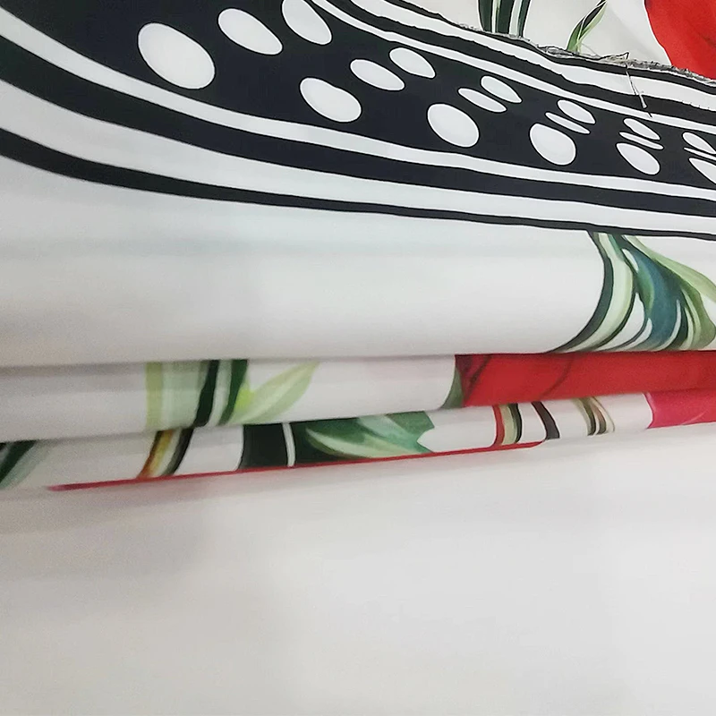 Brand Fashion Design Poplin Cotton Fabric Soft Polyester Satin Fabrics Cloth for Dress Trouser Pajamas Diy Sewing Material