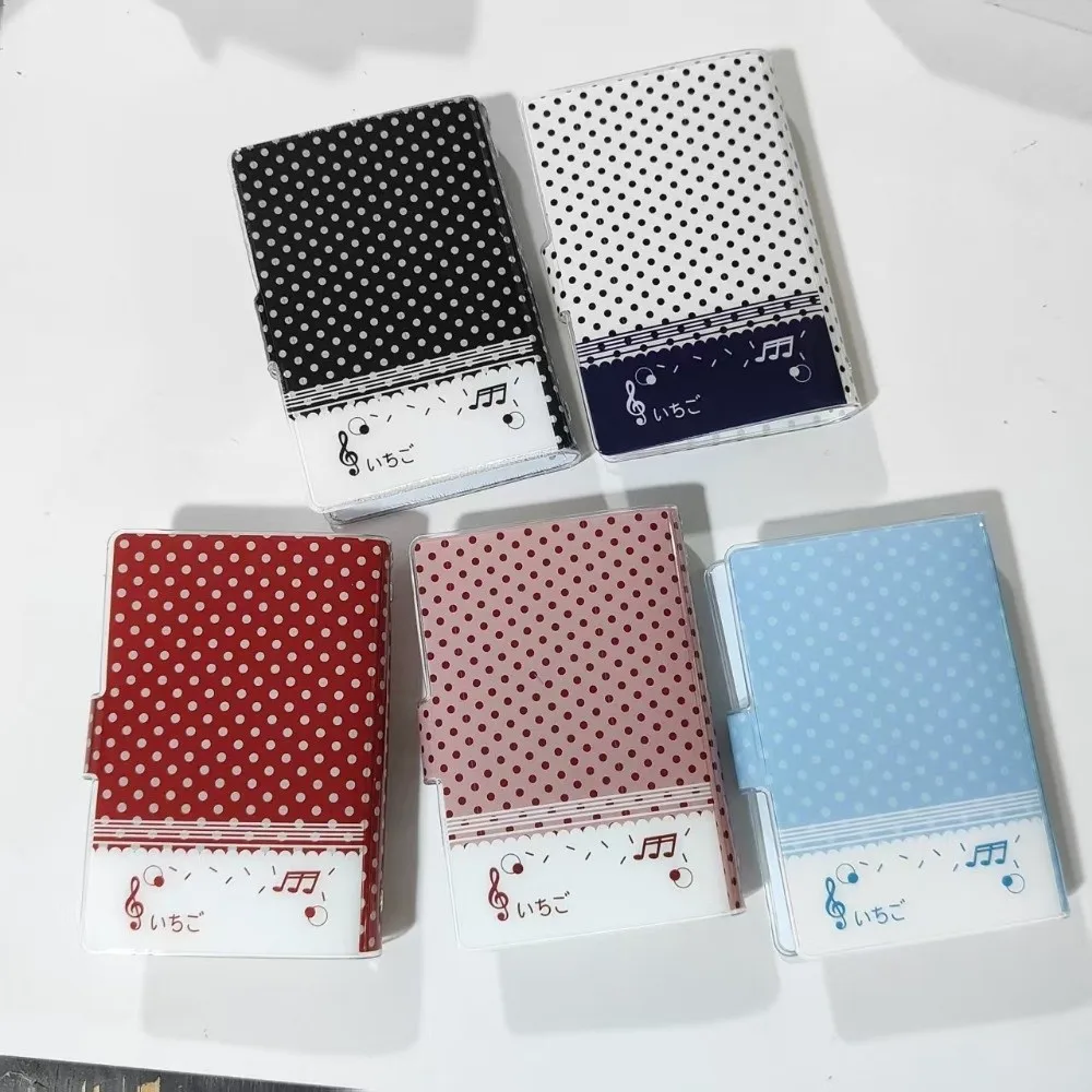 INS PVC A7 Binder Cover A7 Clear Polka Dot Clear Binder Polka Dot Kpop Photocard Album Cover Kpop Photocard Collection view 3