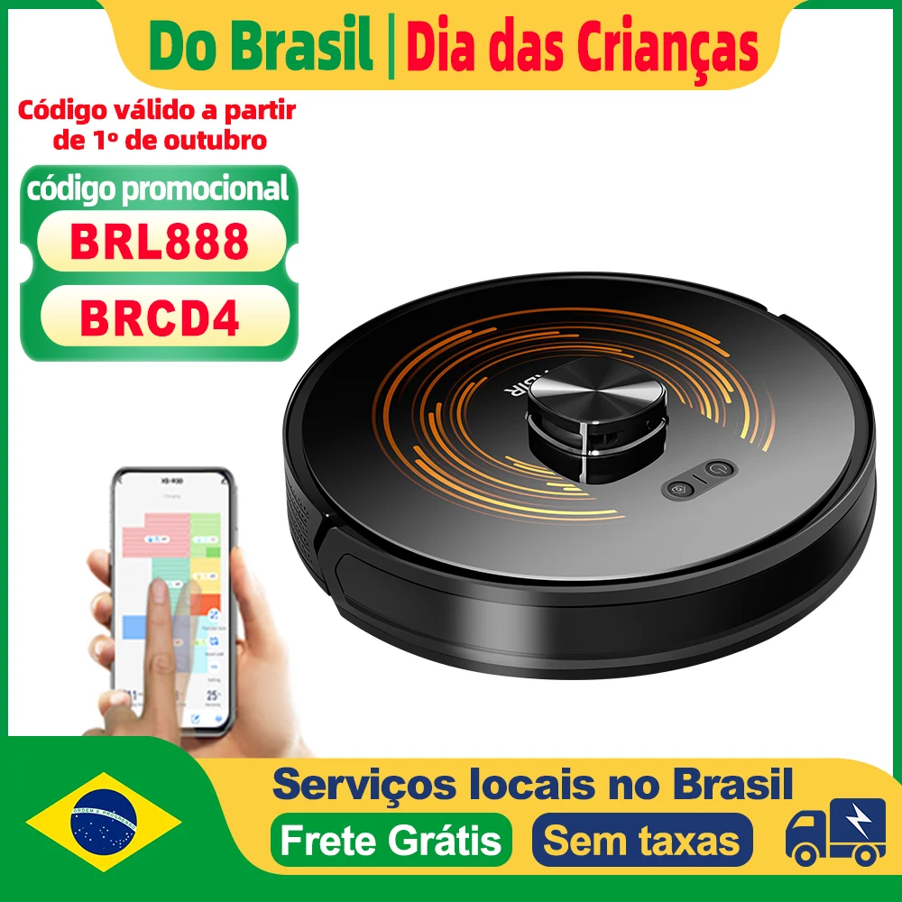 (Código promocional: BRL888)Aspirador Robô ABIR X9, Laser Lidar, Sucção de 6500Pa, Mapeamento Multissuperfície, Limpeza Dupla com UV, APP com Área Restrita, Mop Inteligente para Casa Conectada
