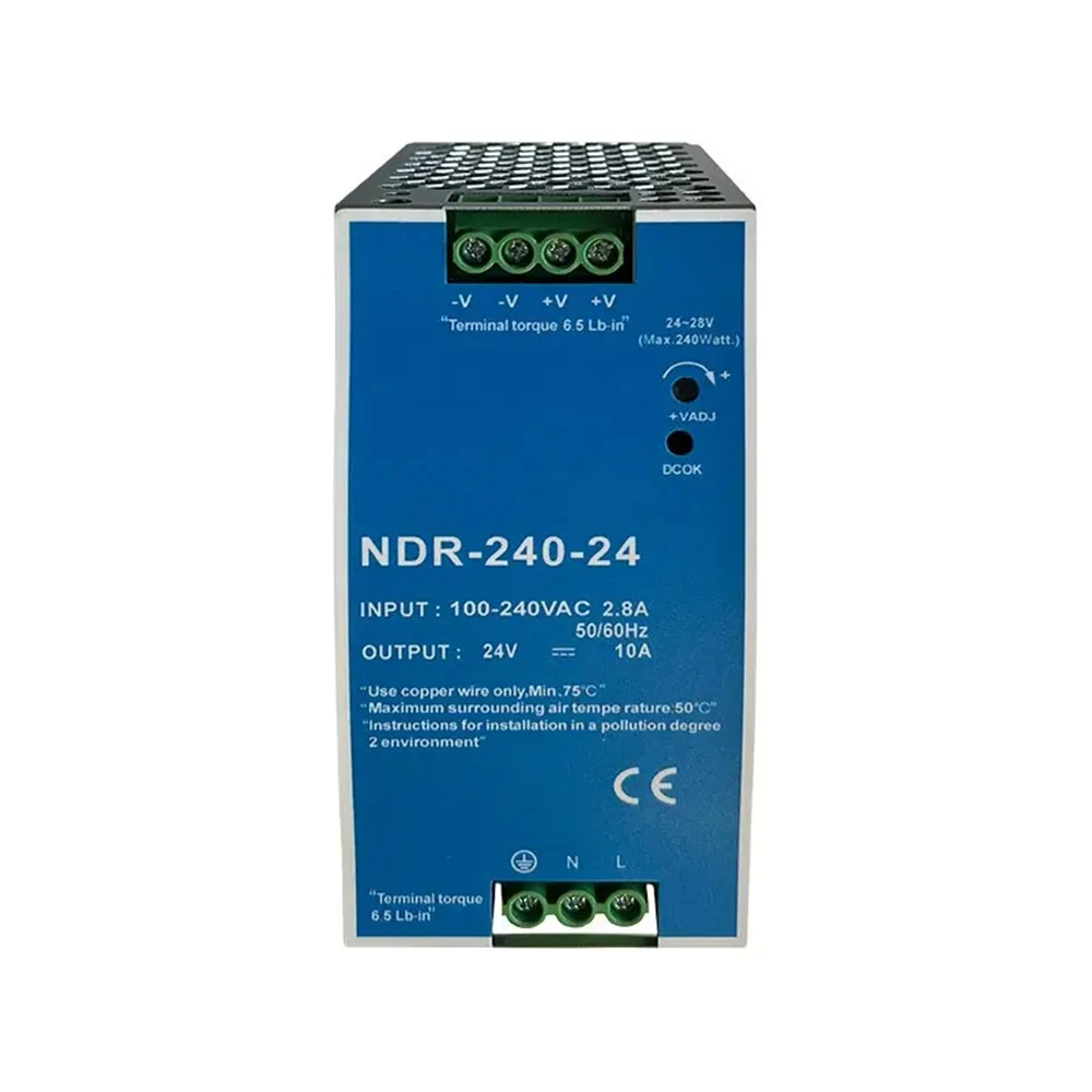 5V 12V 24V 48V Power MDR-20W 60W 100W Industrial Mini AC/DC Din Rail Power Supply Switch Single output Switching