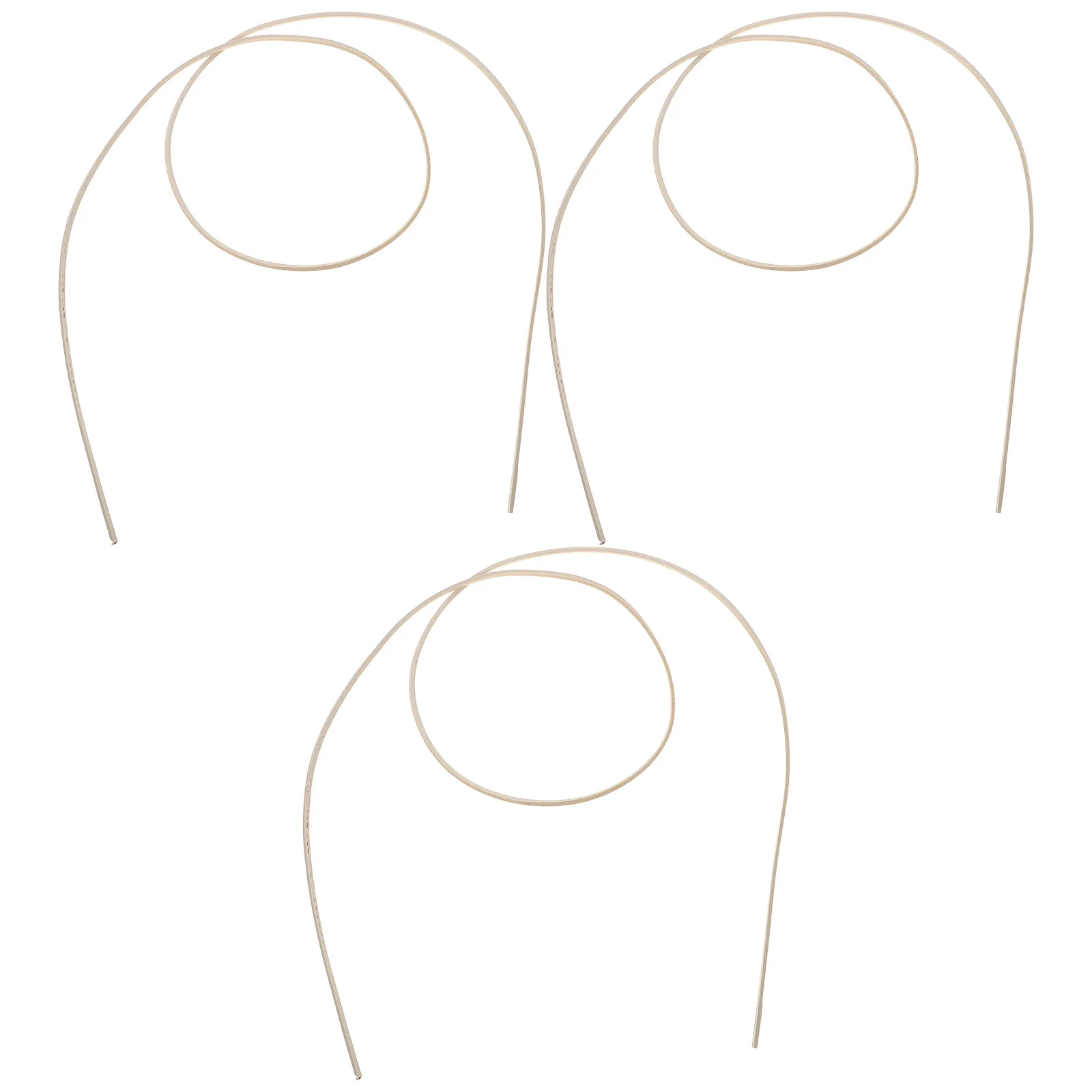 

3pcs Wooden Gyro Cord Sturdy Rubber Replacement Band Kids Elderly Adjustable Length Fun Thread Rotating Game Accessory Spinning