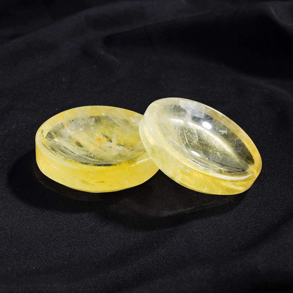 1PC Natural Citrine Crystal Bowl | Hand-Polished Healing Stone | Reiki Meditation Decor, Home Kitchen Feng Shui Wealth Gift