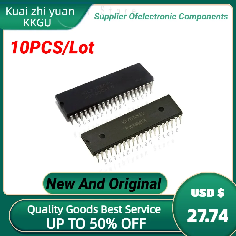 

Набор микросхем ICL7106CPLZ ICL7107CPLZ ICL7106 ICL7107 ICL7106CP ICL7107CP DIP-40, 10 шт./партия, новые и оригинальные, качественные товары