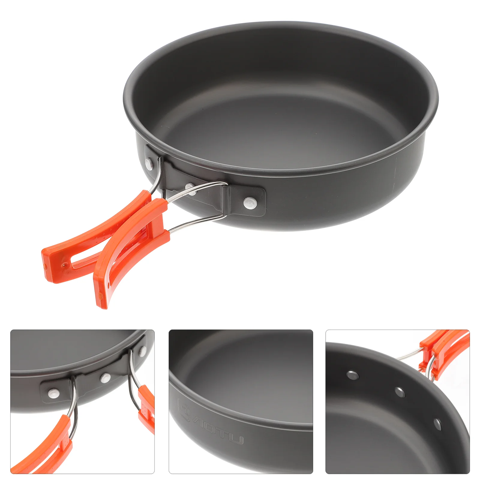 

Camping Frying Pan Foldable Pot Utensils Non-stick Outdoor Cookware Multi-functional Cooking Cooker Aluminum Alloy Pvc