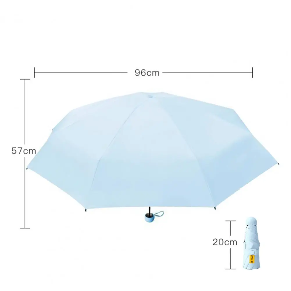 Upf 50 Sun Protection Umbrella Travel Umbrella Upf 50 Sun Protection 8-rib Reinforced Compact Folding Umbrella Lightweight