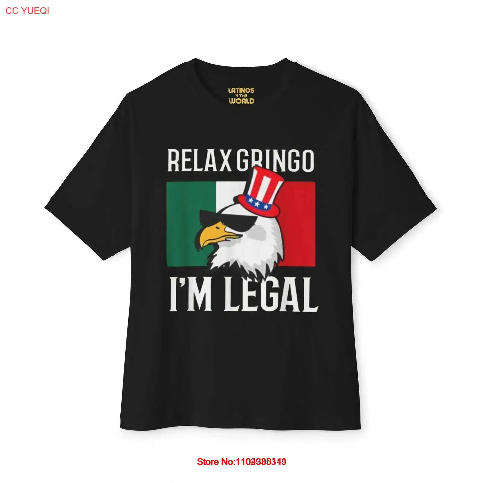 Relax Gringo, I'm Legal T-shirt | Mexico + USA Funny Viral Latino Tees | Unisex