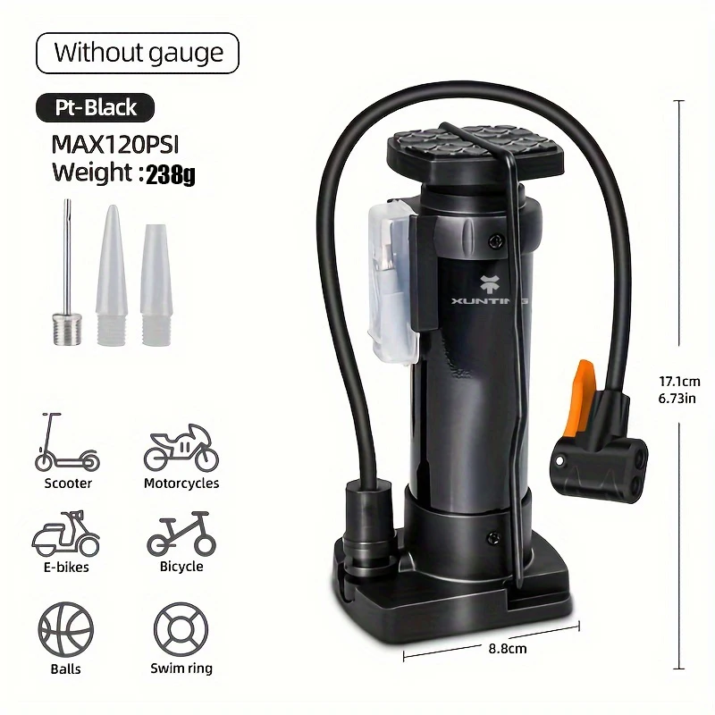 Xunting Fahrrad pumpe tragbare Mini-Fahrrad Handl uft pumpe 140psi Hochdruck MTB Rennrad Reifen Inflator Schrader Presta Ventil