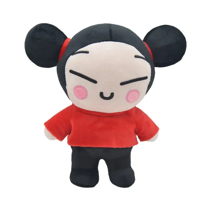 25 cm Kawaii Pucca e Garu giocattoli di peluche Cina bambola cartone animato carino morbido bambole di pezza figura cuscino per dormire regalo di compleanno per bambini