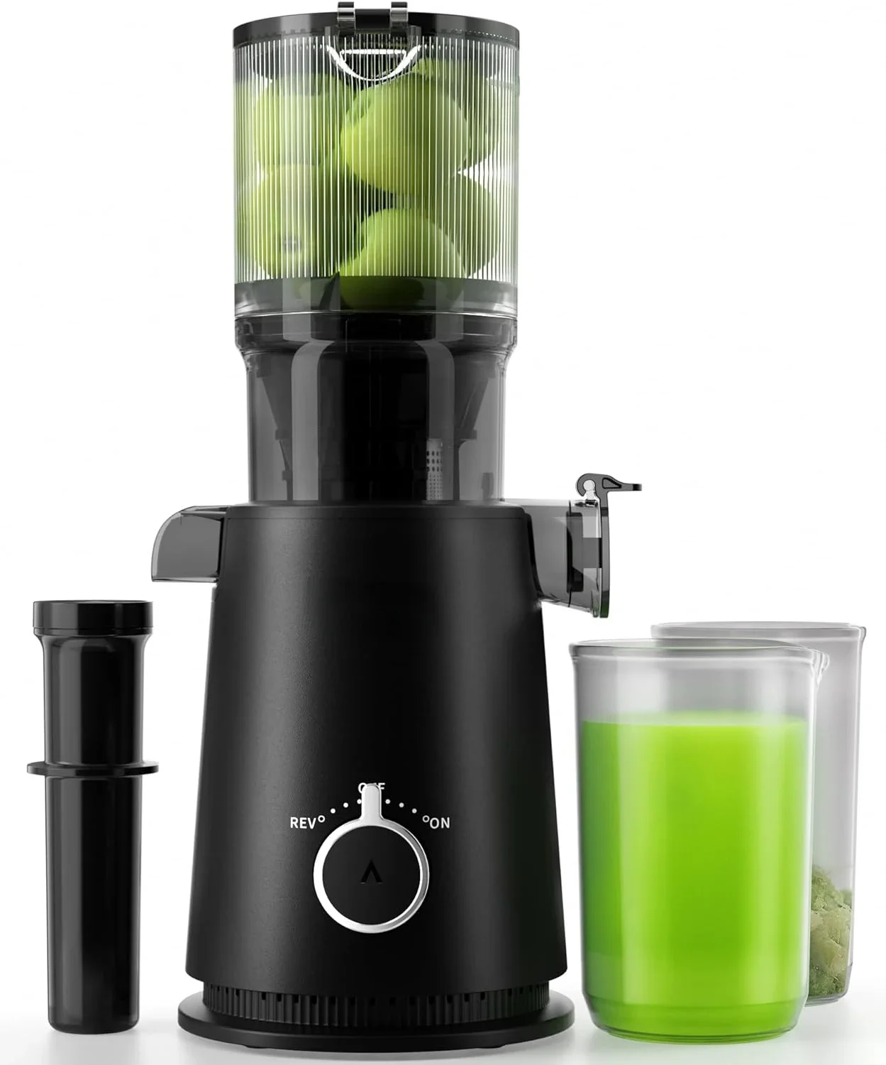 

o Clean, Quiet Motor and Reverse Function for High Nutrient Juice Yield, BPA Free, Heavy Duty Juicer Extractor with Brush, Black