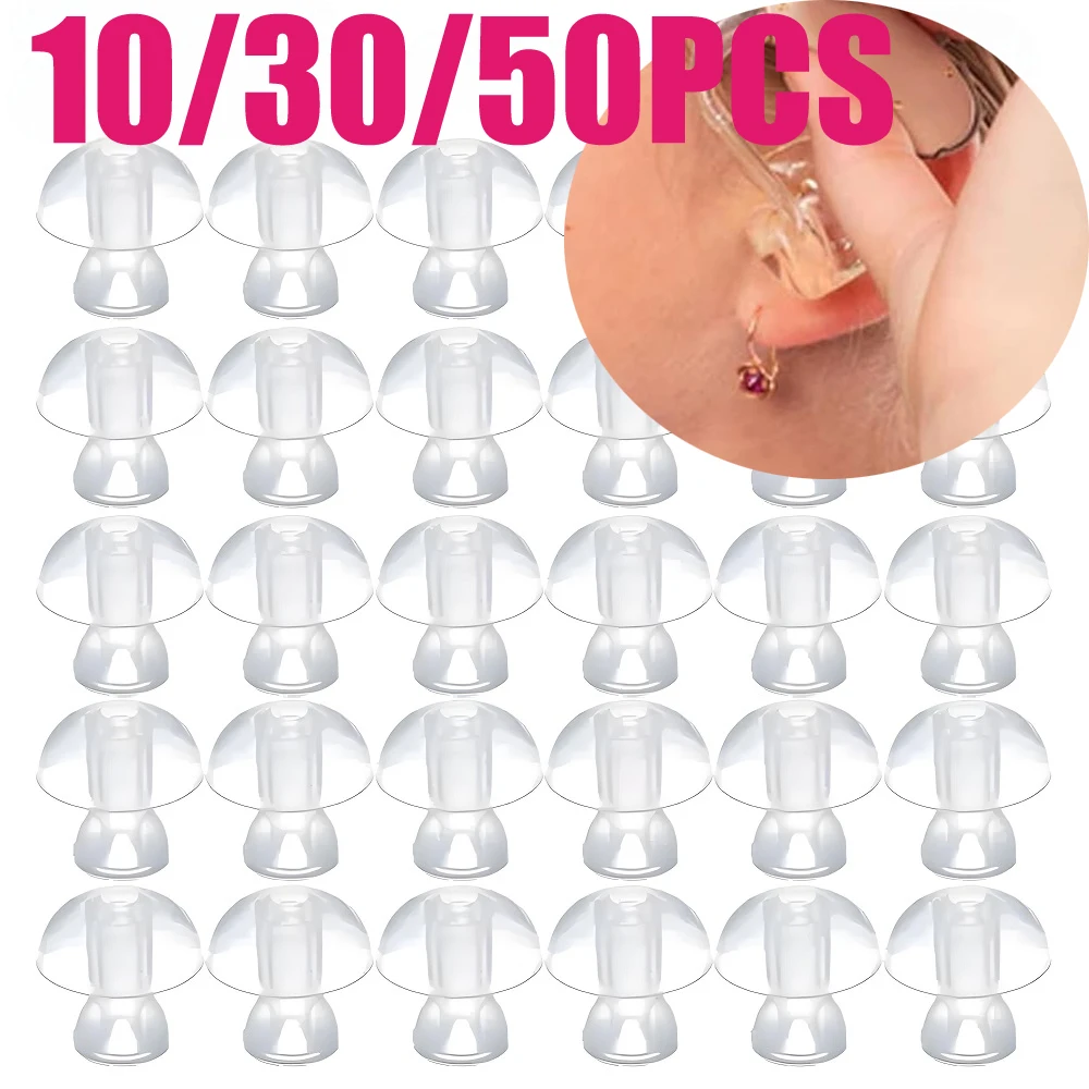 

Hearing Aid Ear Tips Domes Silicone Earplug Replacement Ear Plug Tips