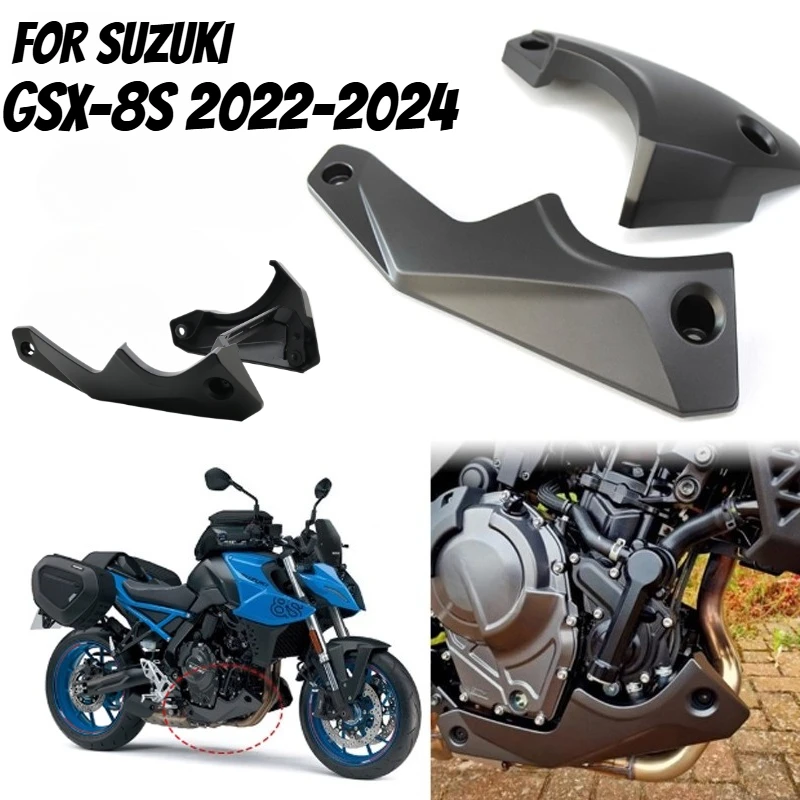 

Для Suzuki GSX-8S GSX8S GSX 8S 2022-2024 аксессуары для мотоциклов, нижний спойлер двигателя, защита обтекателя кузова, черный/серый