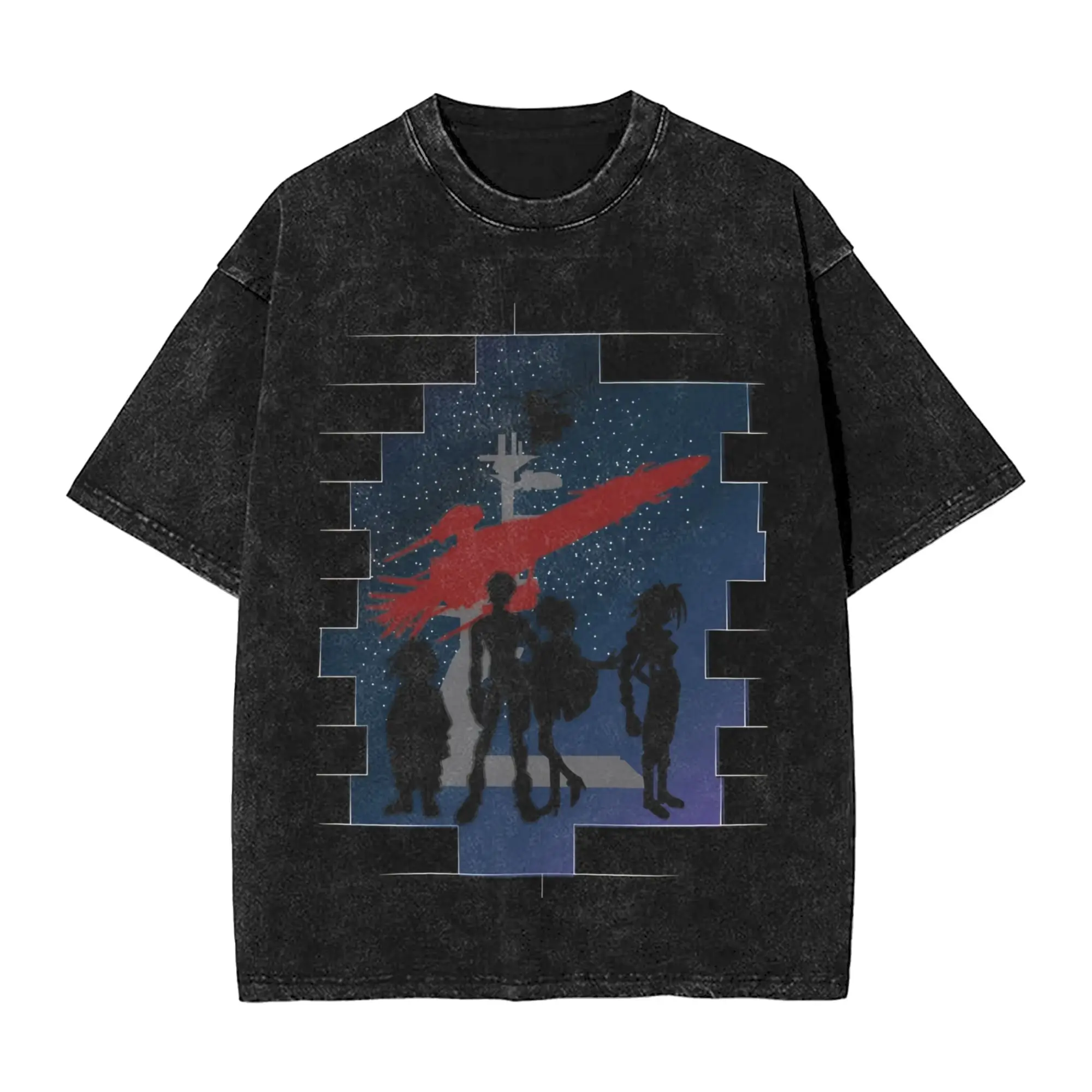 Harajuku Washed Shirts Hellsing - Alucard Outfit Novelty T Shirt High Street  Streetwear 100% Cotton Graphic Printed Tees view 2
