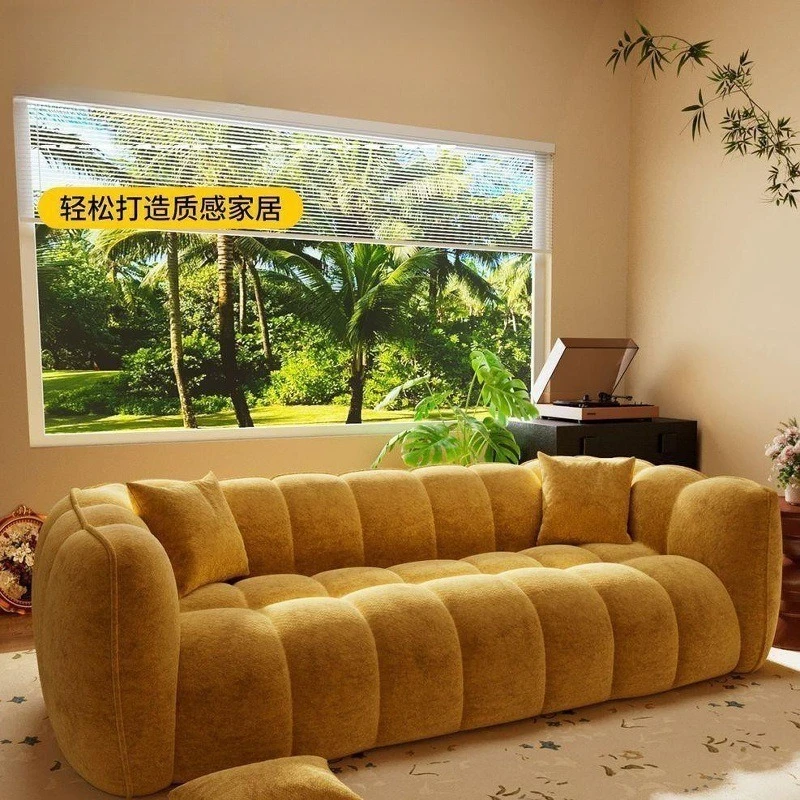 High value, modern simple and retro, pumpkin sofa, living room apartment casual single sofa chair