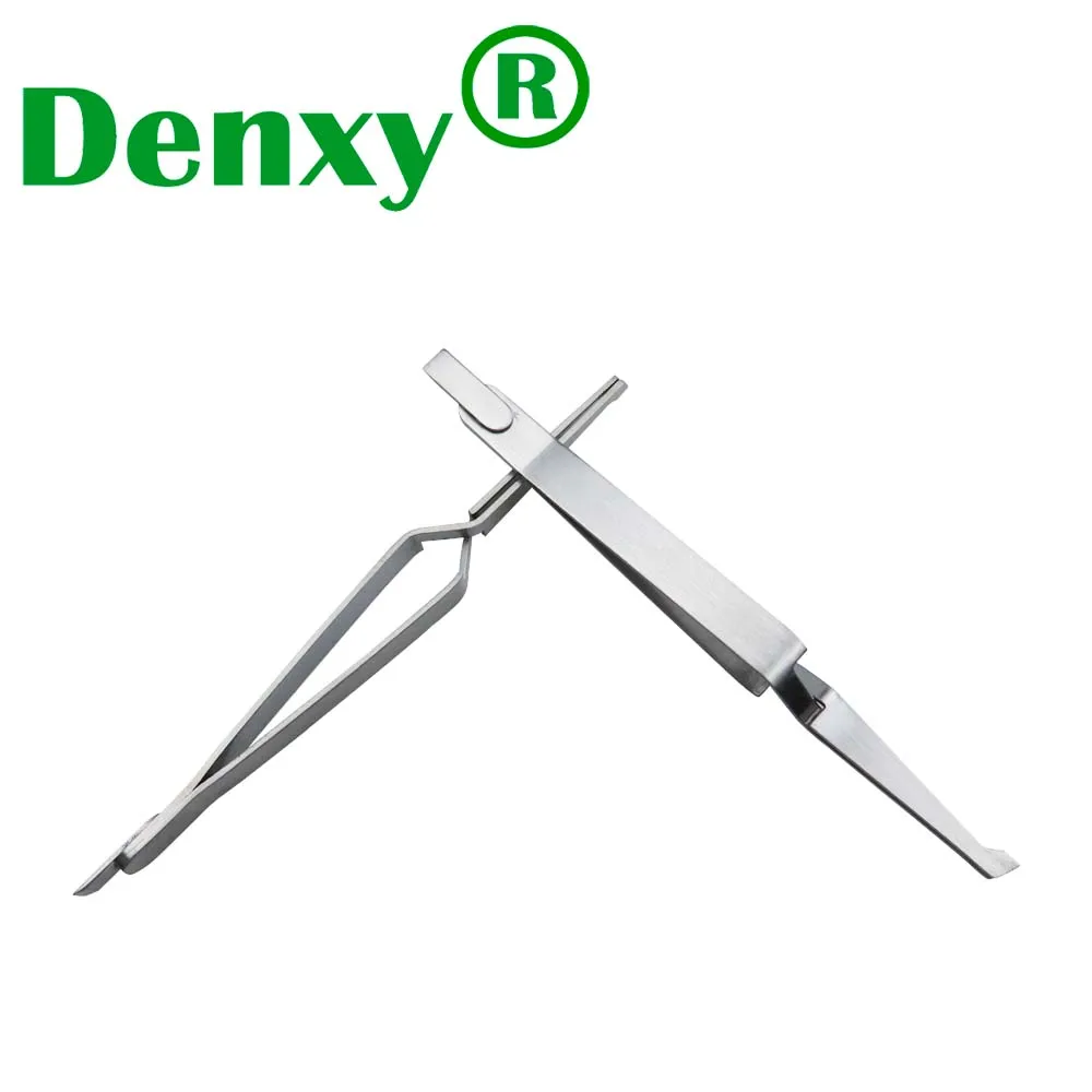 3pcs Denxy Dental Orthodontic Bracket Tweezer Serrated Bonding Holder Tools Dentist Instrument Plier for Teeth Care Tools