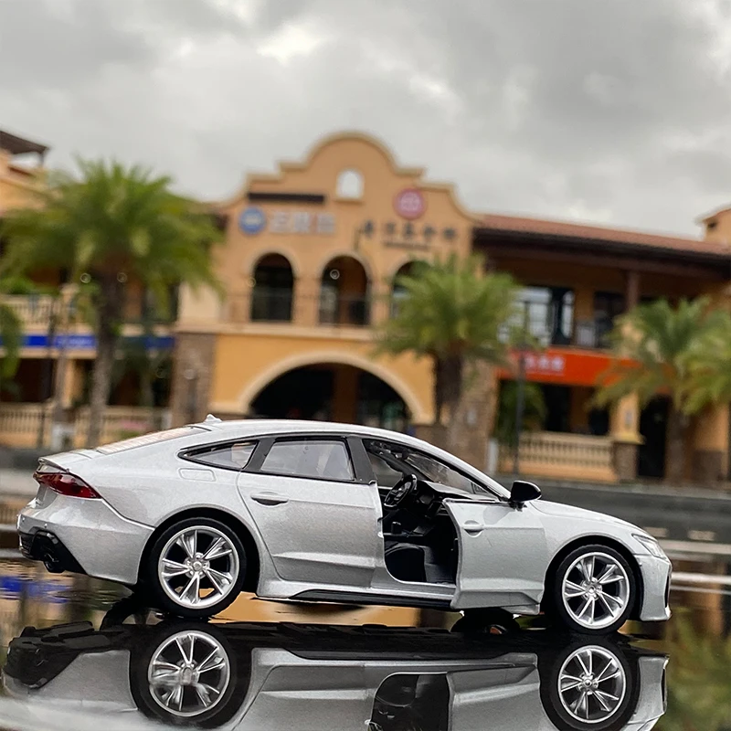 1:32 AUDI RS7 Coupe Alloy Car Model Simulation Diecast Metal Toy Vehicles Sports Car Model Sound Light Collection Childrens Gift