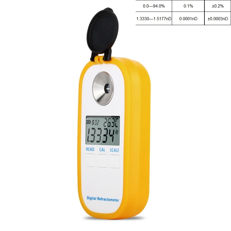 Brix 0~94% High Suger Concent Meter Digital LCD Honey Refractometer Bees Sugar Food ATC Beekeeping Refractive Index Analyzer