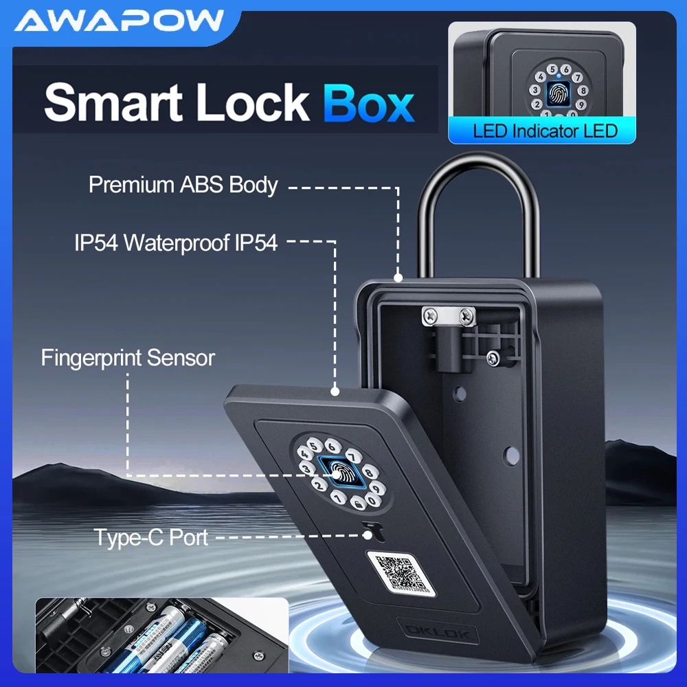 cerradura-inteligente-para-el-hogar-awapow-oklok-con-gestion-de-contrasena-bluetooth-y-huella-dactilar-caja-de-seguridad-montada-en-la-pared-impermeable-y-antirrobo