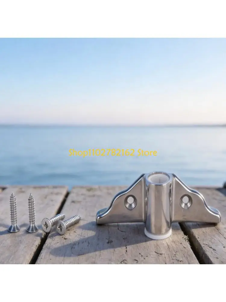 547B Boat Oarlock Hardware Support Set, 2Pc Socket Bracket Bases for Fishing Boat