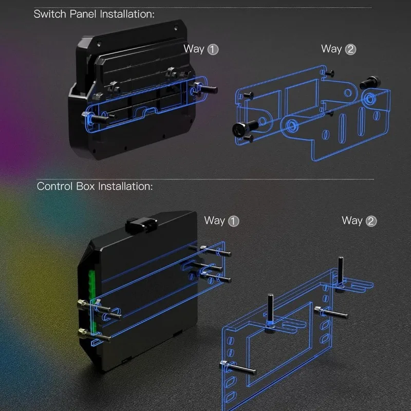For 8-Key Wireless, Eight-Way Touch Switch Panel for RV Yacht Conversion