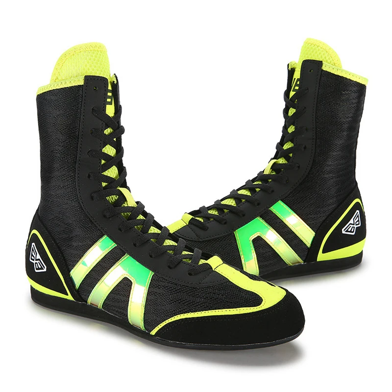 Zapatos de boxeo profesionales para niños y adultos, botas de Sanda de levantamiento de pesas, transpirables, originales, V63, talla 32-44