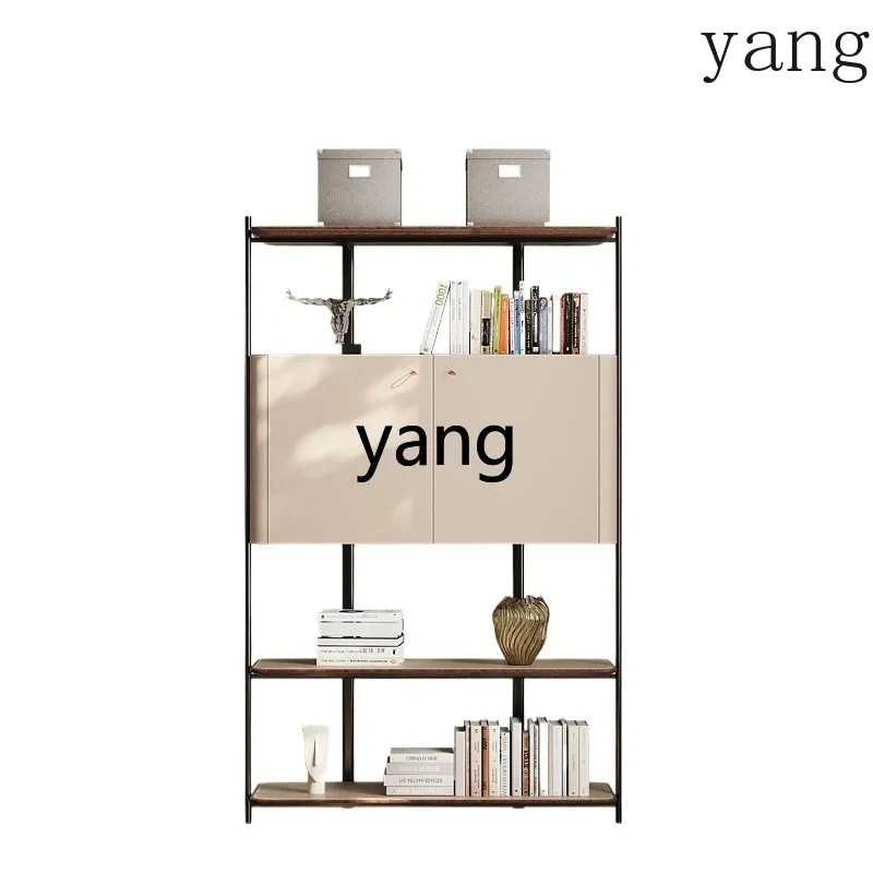 

LTT Italian minimalist bookshelf floor shelf premium light luxury storage shelf