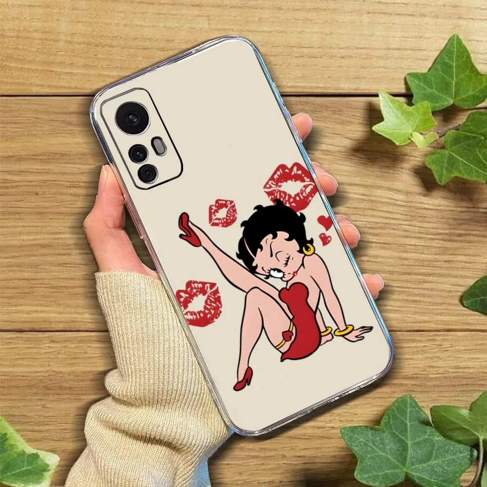 B-Bettys-Cute Phone Case For Xiaomi 11 Redmi Note 11 5G 8T 9A 9 10T Note8Pro Note9 12SUltra Transparent Case