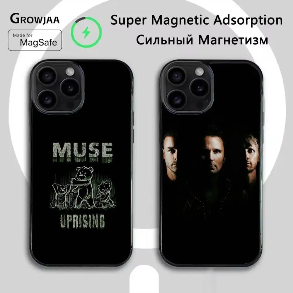 

Band M-Muse Phone Case For iPhone 16e,16,15,14,13,12,11,Plus,Pro,Max,Mini Magsafe Magnetic Wireless Charging