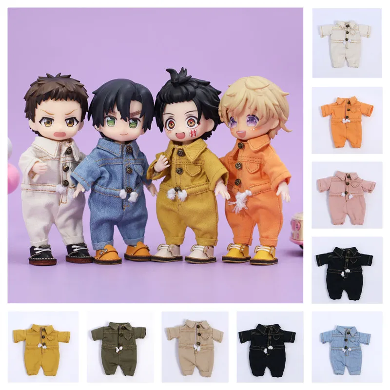 إكسسوارات دمي Body9 Obitsu 11 1/12 BJD Doll Bodysuit ملابس بألوان الحلوى حمالات عصرية متعددة الألوان لـ Ob11، Gsc، #5