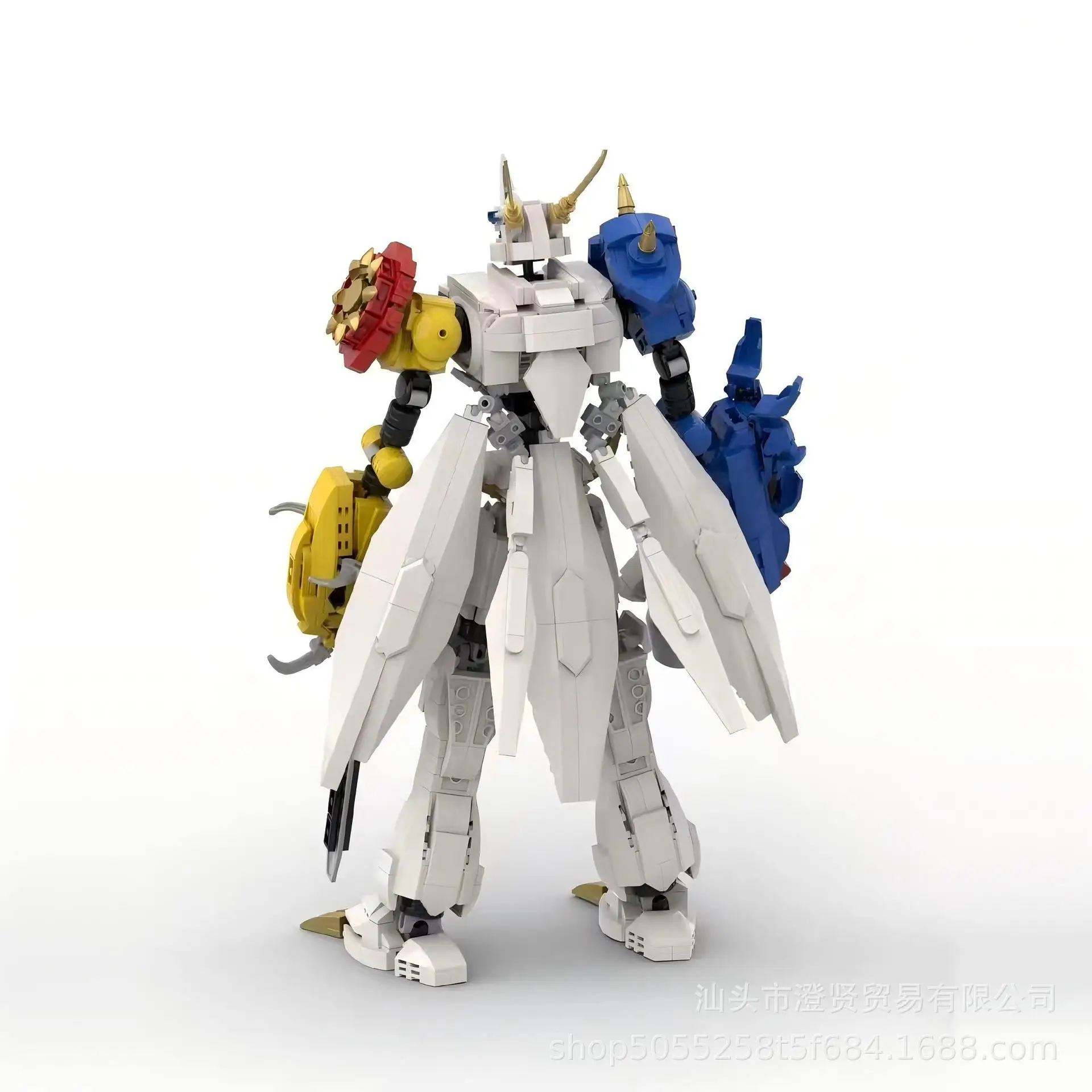 Omegamon Digimon أوميغا الوحش روبوت لغز التجمع نموذج اللبنات لعبة هدية الصبي هواية جمع عيد الميلاد هدية عيد ميلاد