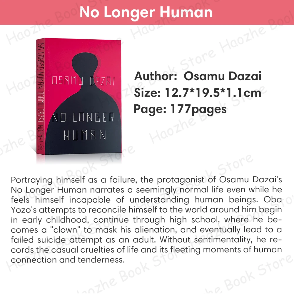 No Longer Human by Osamu Dazai Classic Literature & Fiction English Book Paperback