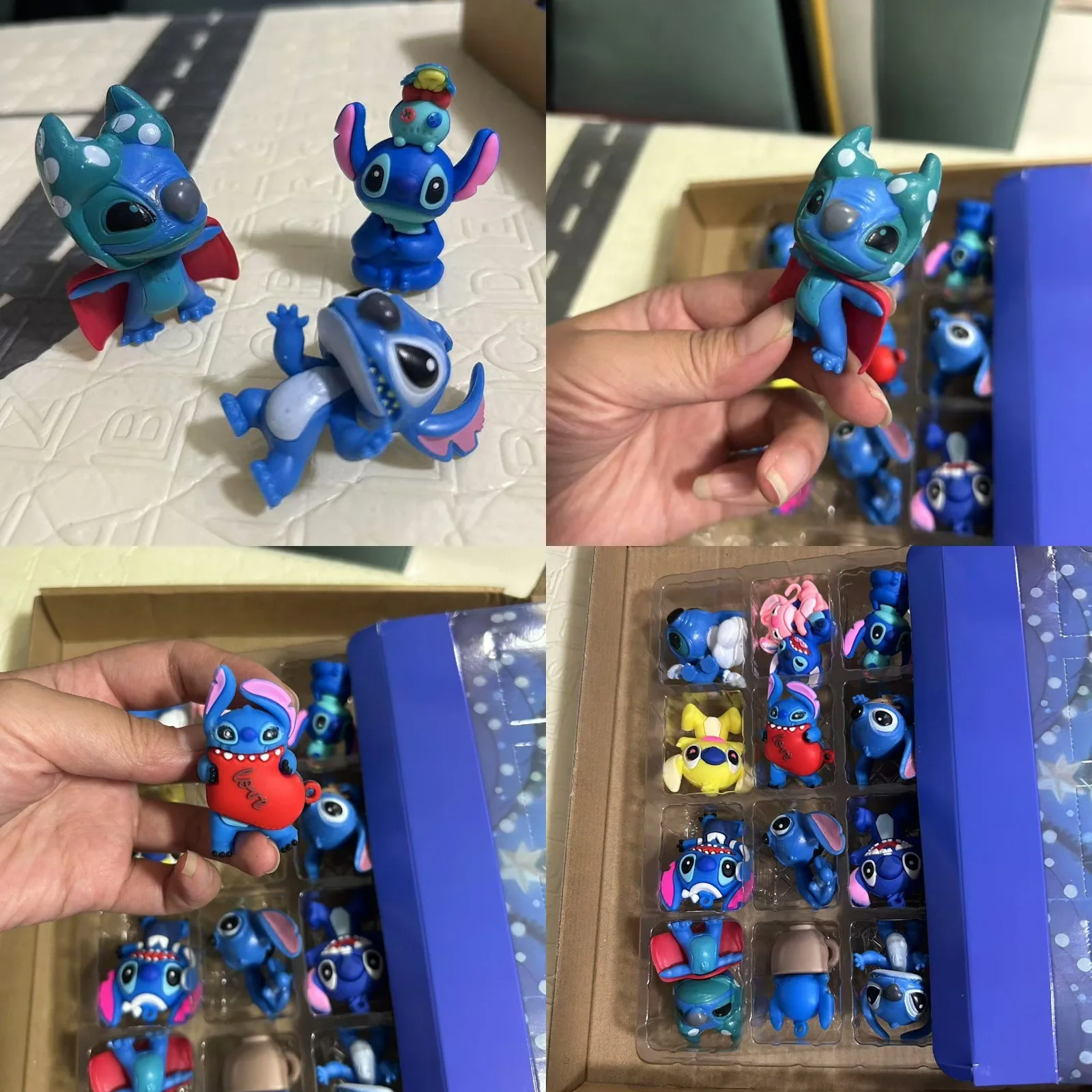 Caja ciega con calendario de Adviento de Navidad 2025, regalos para niños de dibujos animados de Mickey Minnie de Disney "Lilo y Stitch", 24 muñecas aleatorias