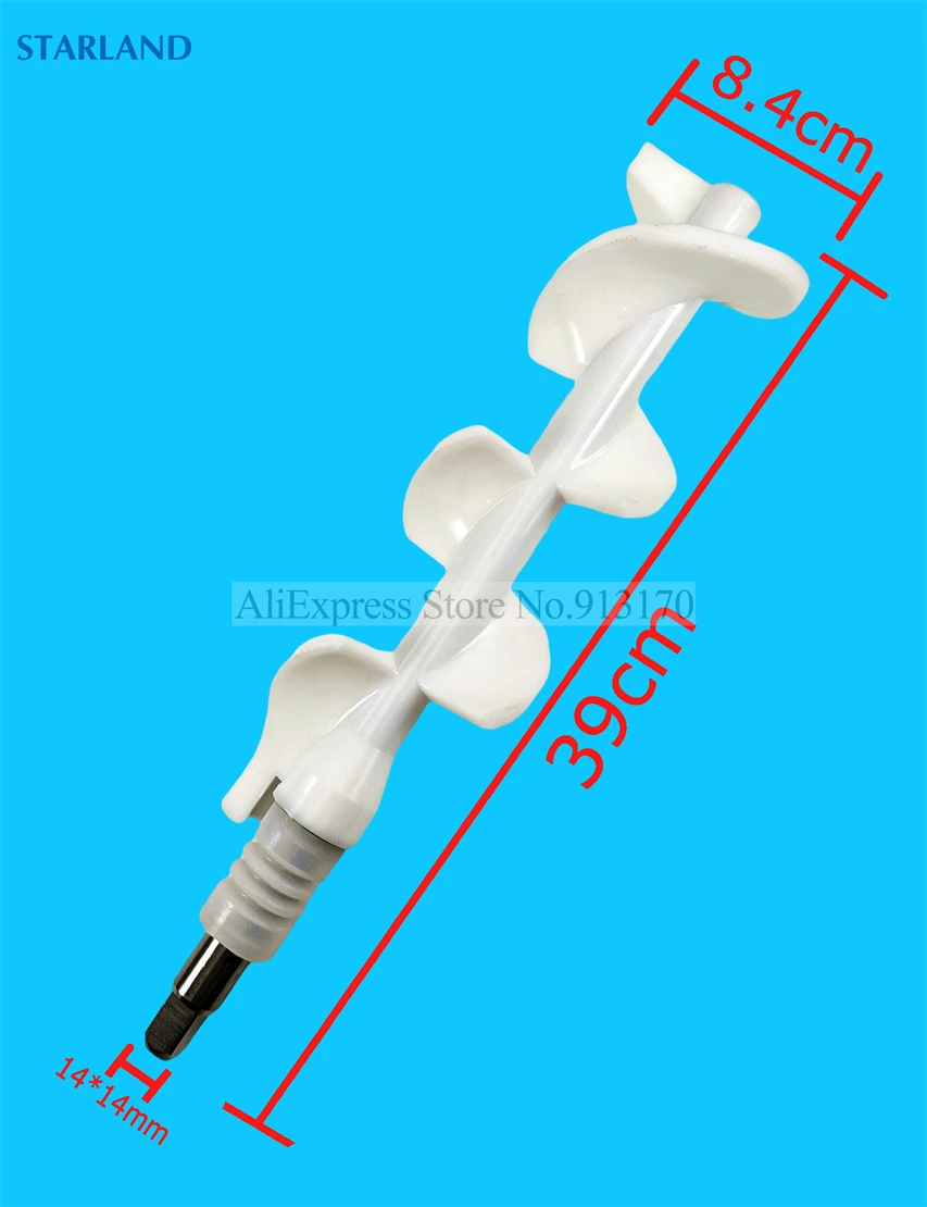 39 سنتيمتر دوامة اوجير قضيب النمام خلاط جديد تركيب قطع الغيار من VENTUS BJ208 صناع الآيس كريم الناعم استبدال آلات الآيس كريم