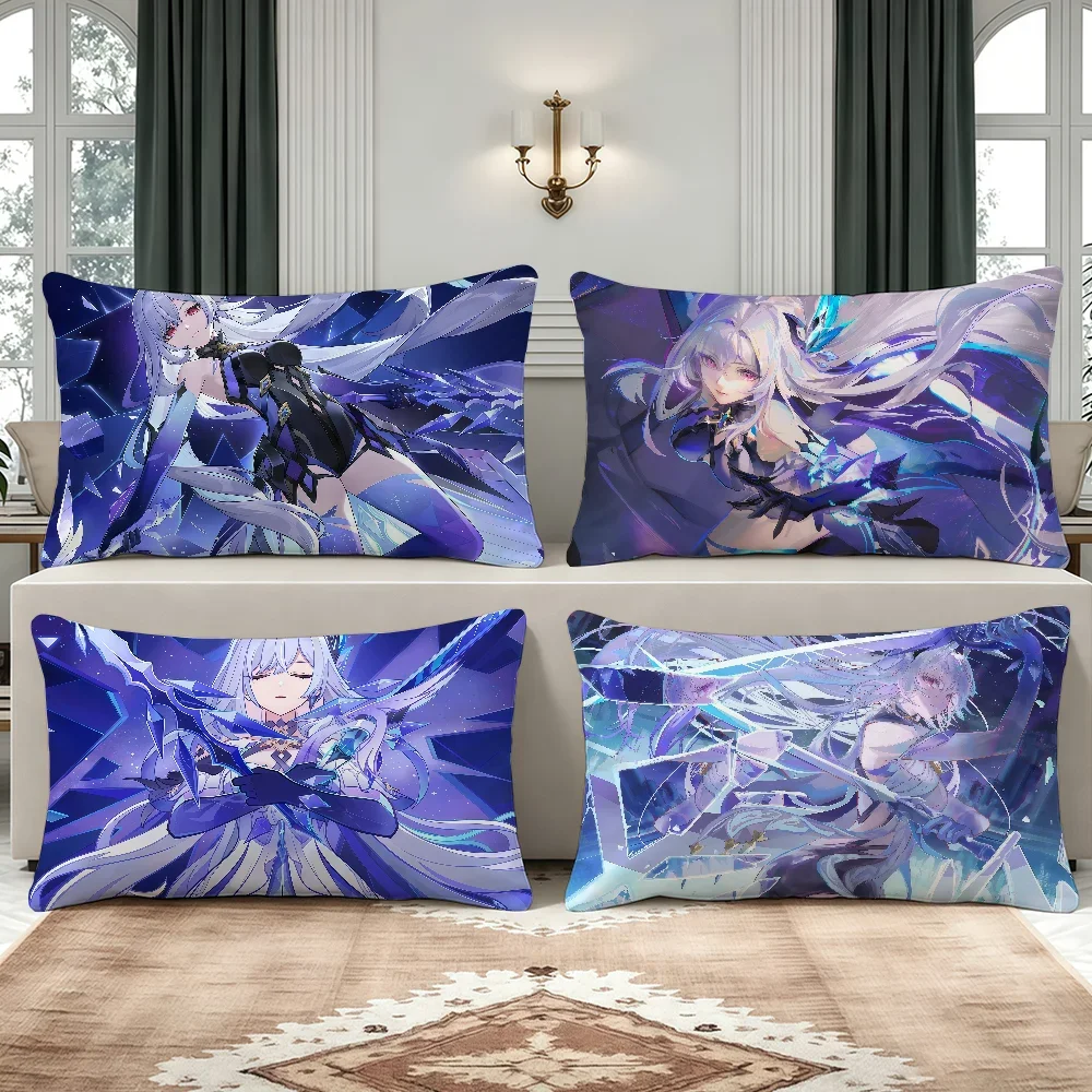 Skirk Game Genshin Impact cushion cover Breathable Washable Decor Shell Pillowcase Zipper Sofa Office Lumbar Decoration