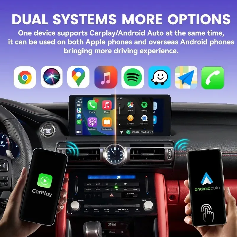 اللاسلكية 2IN1 CarPlay أندرويد السيارات 2025 الترا ميني صندوق ذكي التوصيل والتشغيل آيفون أندرويد الهاتف لسيارة CarPlay السلكية أندرويد