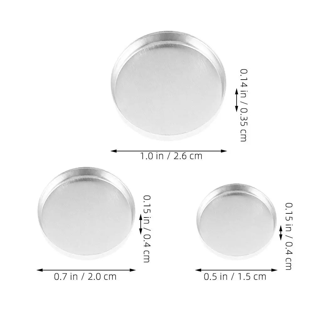 30Pcs Eyeshadow Aluminum Pans Round Refillable Empty Makeup Containers Travel Small Palette Eyeshadow Pan