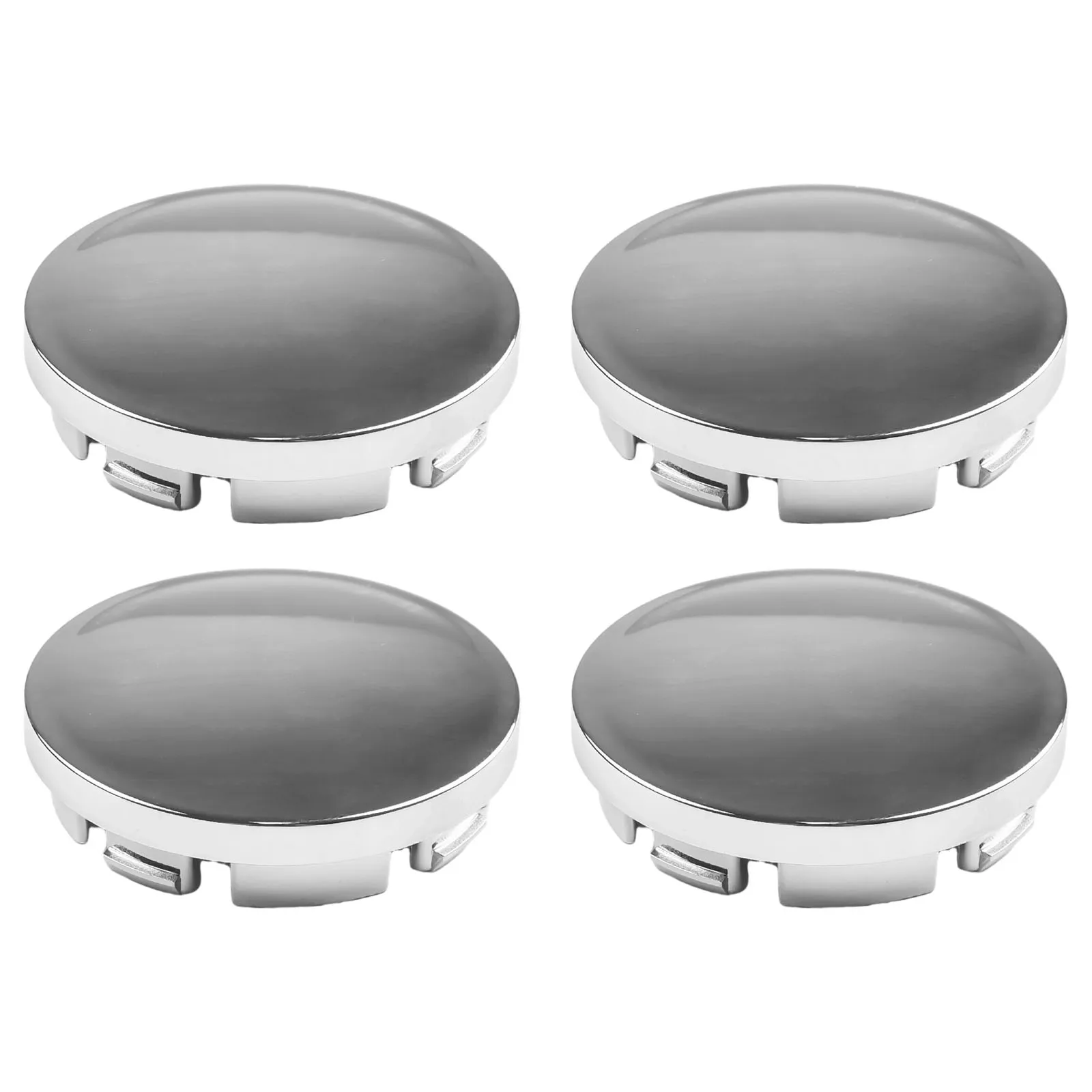 4Pcs ABS Chrome 56mm Car Wheel Center Cap Hub Tyre Rim Hub Cap Cover Universals Hub Center Cover Replacement Wheel Hub Cover